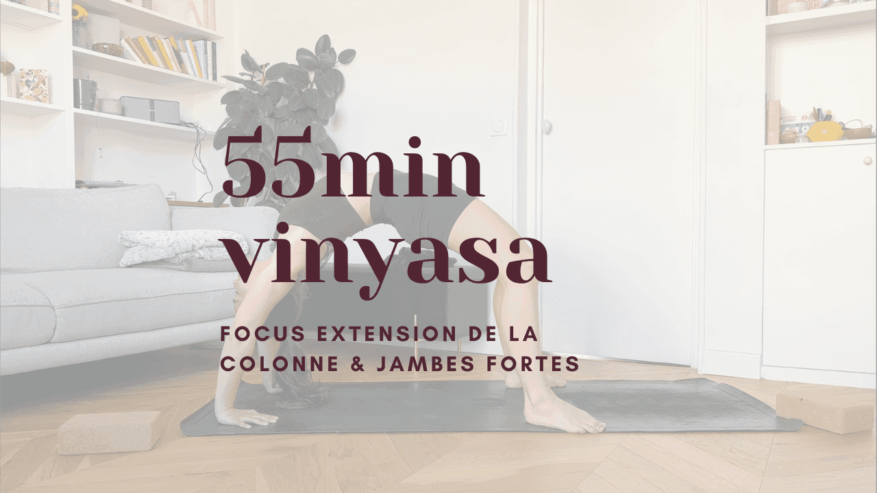 55min - yoga vinyasa // extension de la colonne et jambes fortes